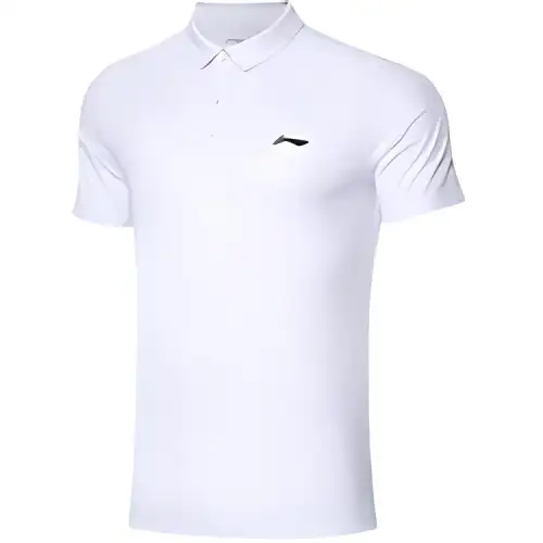 Li Ning Polo Shirt Men's Standard White