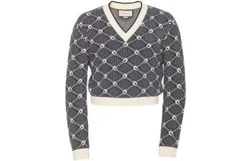GUCCI Sweaters Men's Multicolor Crew Neck Moderate Base Layer