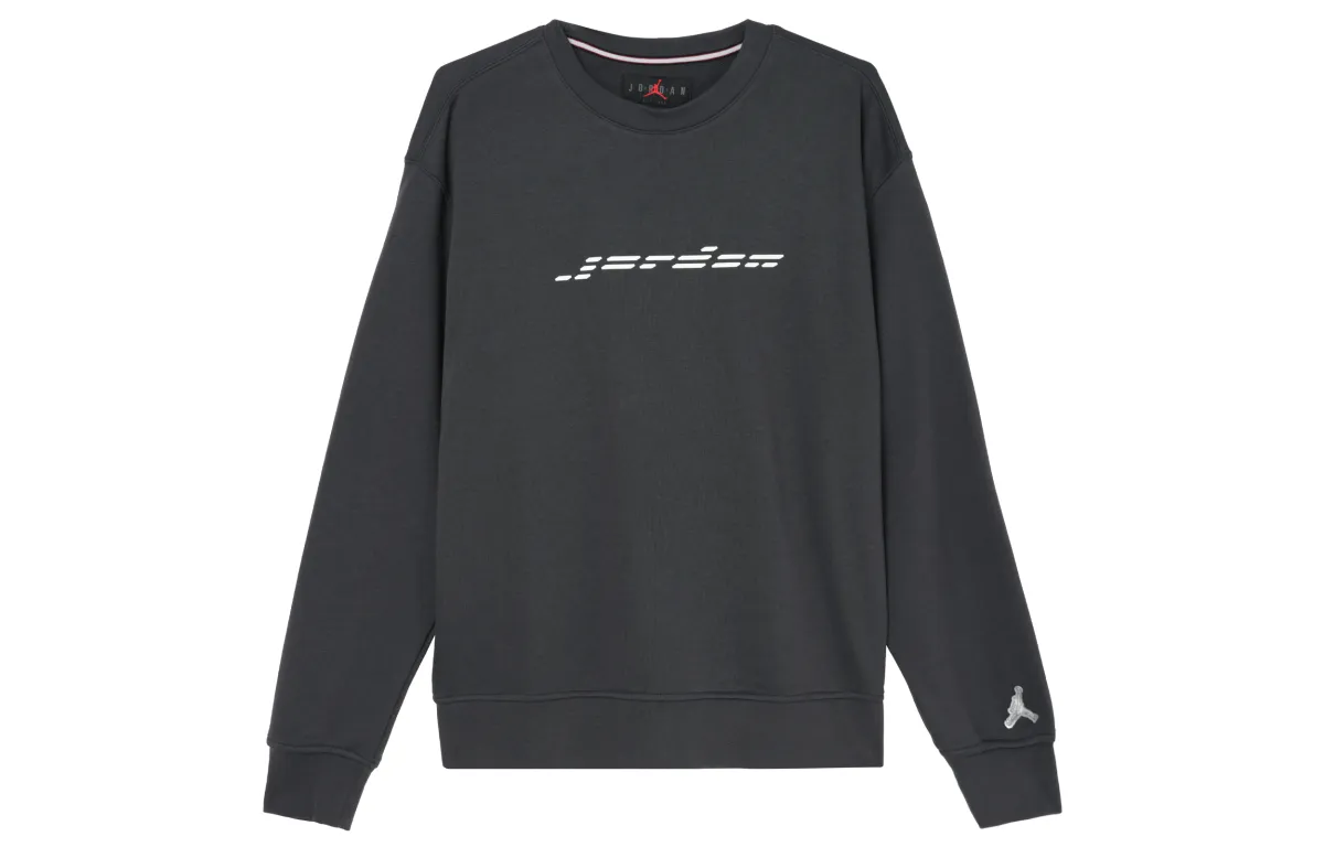 Jordan Sweatshirts Men's Black Crew Neck Moderate Regular