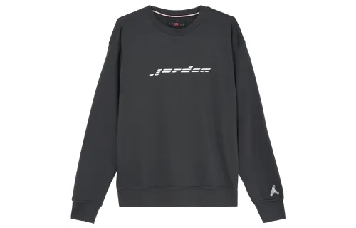 Jordan Sweatshirts Men's Black Crew Neck Moderate Regular