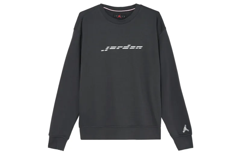 Jordan Sweatshirts Men's Black Crew Neck Moderate Regular