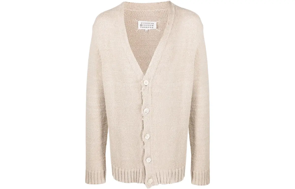 Maison Margiela Distressed Long Sleeved Cardigan