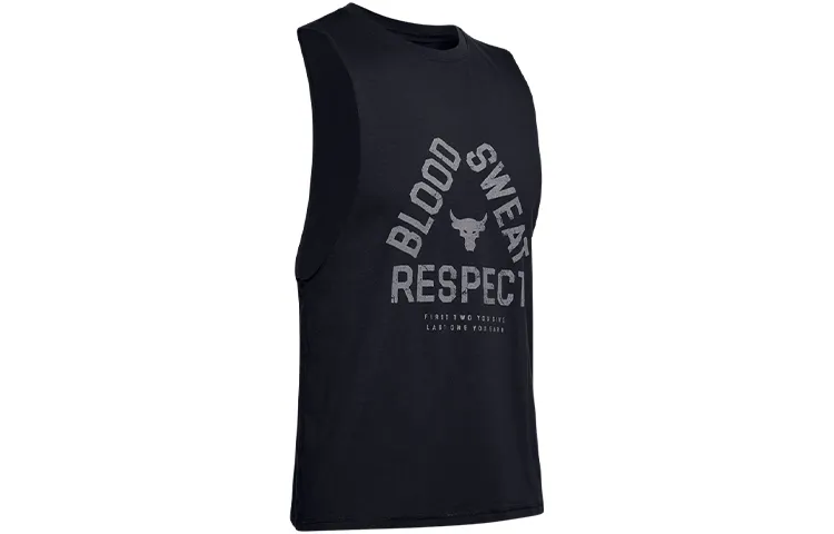 Under Armour Project Rock Blood Sweat Respect Tank Top Black