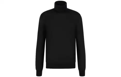 DIOR Sweaters Men's Black Turtleneck Moderate Other