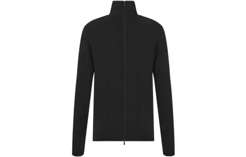 DIOR Sweaters Men's Black Turtleneck Cardigan