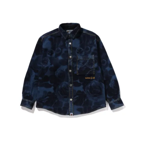 A BATHING APE Shirts Men's Lapel Moderate