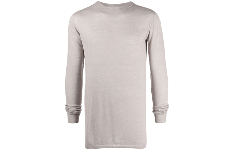 RICK OWENS Ribbed-knit Crew-neck Sweater
