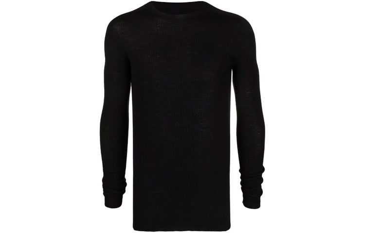 RICK OWENS Ribbed-knit Virgin Wool Jumper