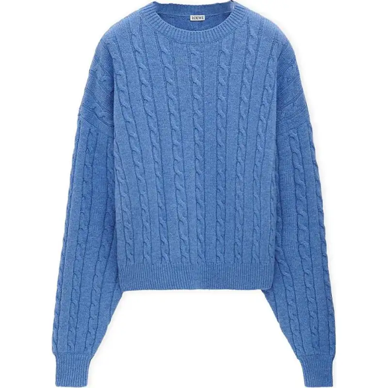 LOEWE FW24 Sweater Men's Mixed Blue
