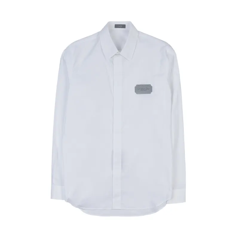 DIOR Shirts Men's White Lapel Moderate Other