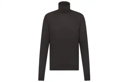 DIOR FW22 Cashmere Sweater Men's Dark Gray