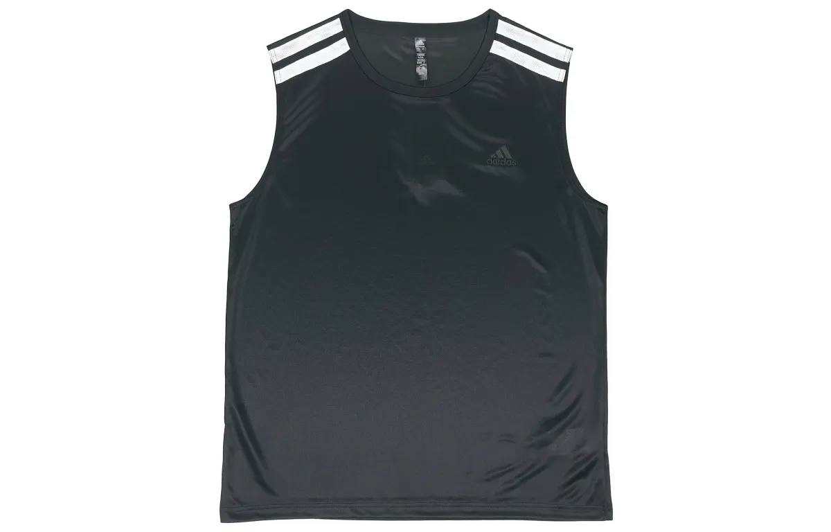 Adidas Tank Tops Men's Black Crew Neck Moderate