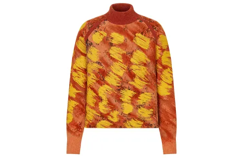 DIOR Quarterly New Products Sweaters Men's Yellow Turtleneck Moderate Other