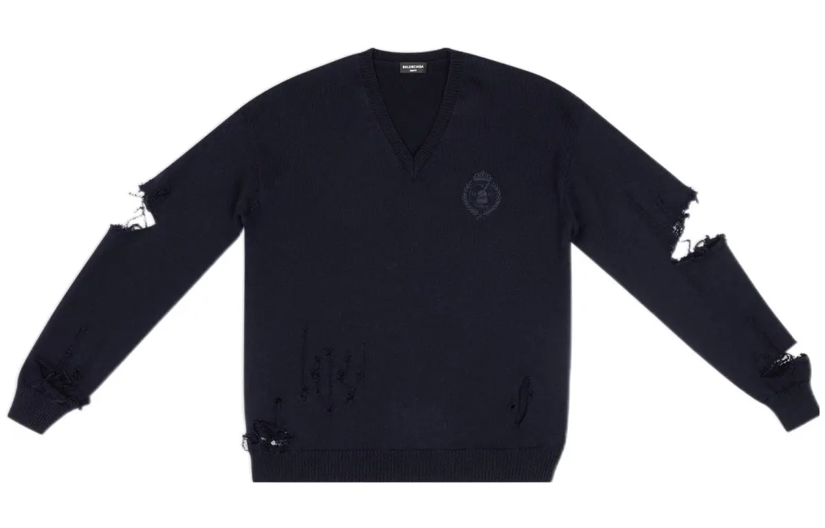 Balenciaga SS22 Sweater Men's Dark Blue