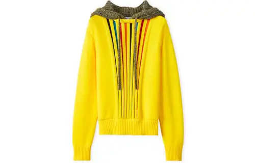LOEWE Sweaters Men's Yellow Hooded Moderate Other