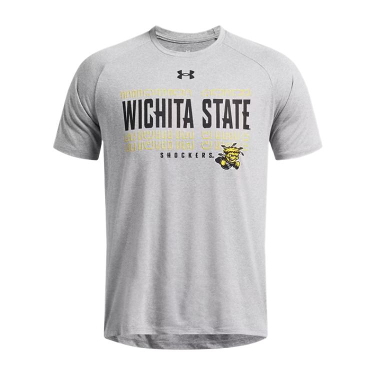 Under Armour TechCollegiate T Shirt Men's Gray