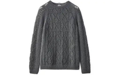 LOEWE Sweaters Men's Gray Crew Neck Moderate Other