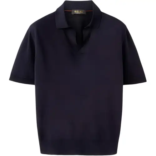 Loro Piana Polo Shirt Men's Marine Blue
