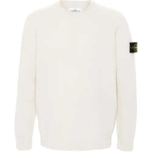 STONE ISLAND Logo Patch Crewneck Jumper