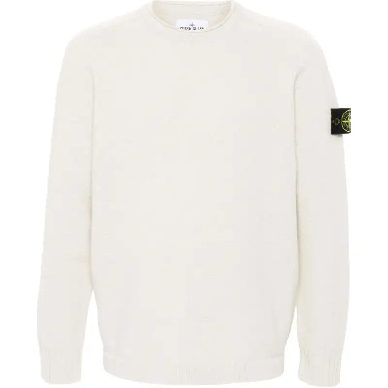STONE ISLAND Logo Patch Crewneck Jumper