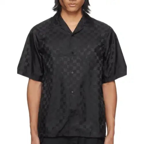 Vetements Shirts Men's Black Pointed Collar Thickened Other