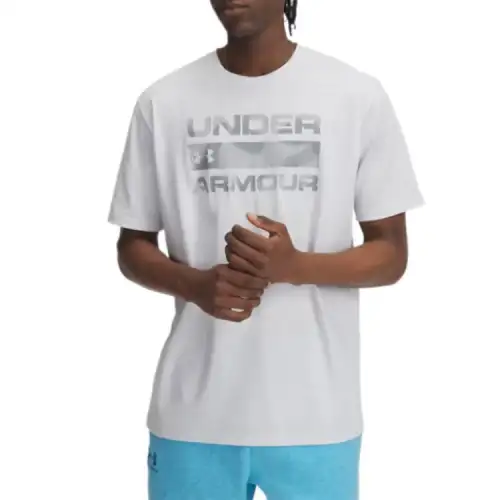 Under Armour Stacked Logo Fill T Shirt Men's Aurora Gray