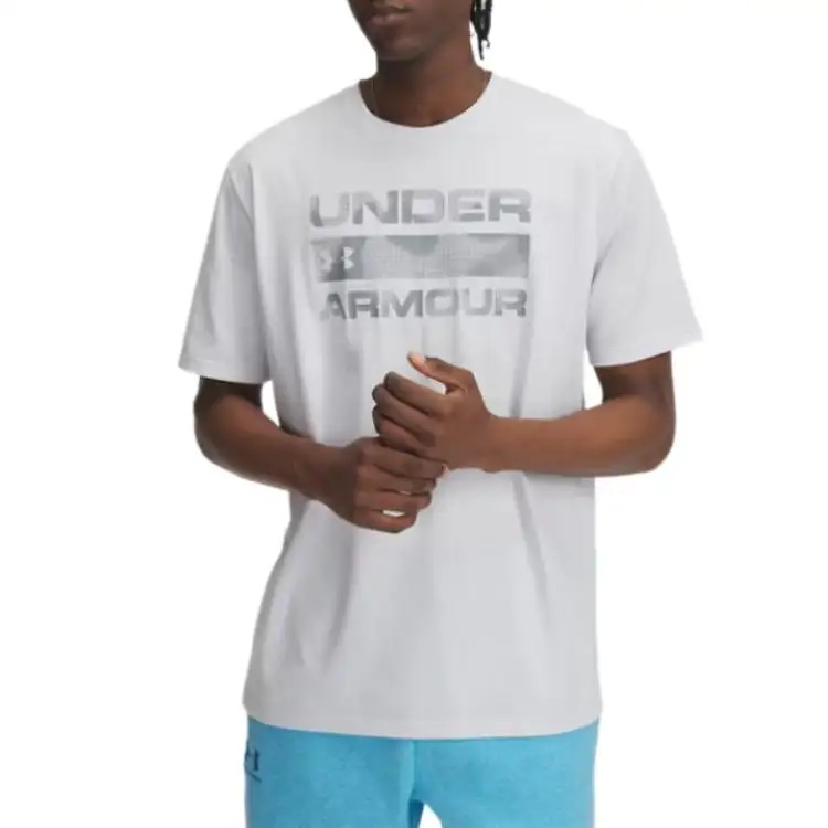 Under Armour Stacked Logo Fill T Shirt Men's Aurora Gray