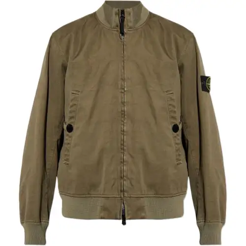 STONE ISLAND Compass Patch High Neck Bomber Jacket