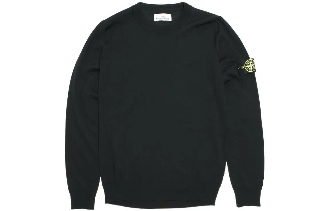 STONE ISLAND Logo Patch Crewneck Jumper