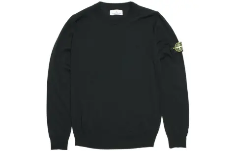 STONE ISLAND Logo Patch Crewneck Jumper