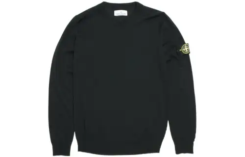 STONE ISLAND Logo Patch Crewneck Jumper