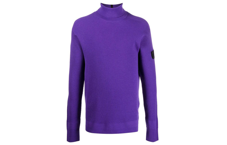 STONE ISLAND STONE ISLAND SHADOW PROJECT Series Sweaters Men's Purple Turtleneck Moderate Set