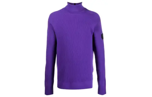 STONE ISLAND STONE ISLAND SHADOW PROJECT Series Sweaters Men's Purple Turtleneck Moderate Set