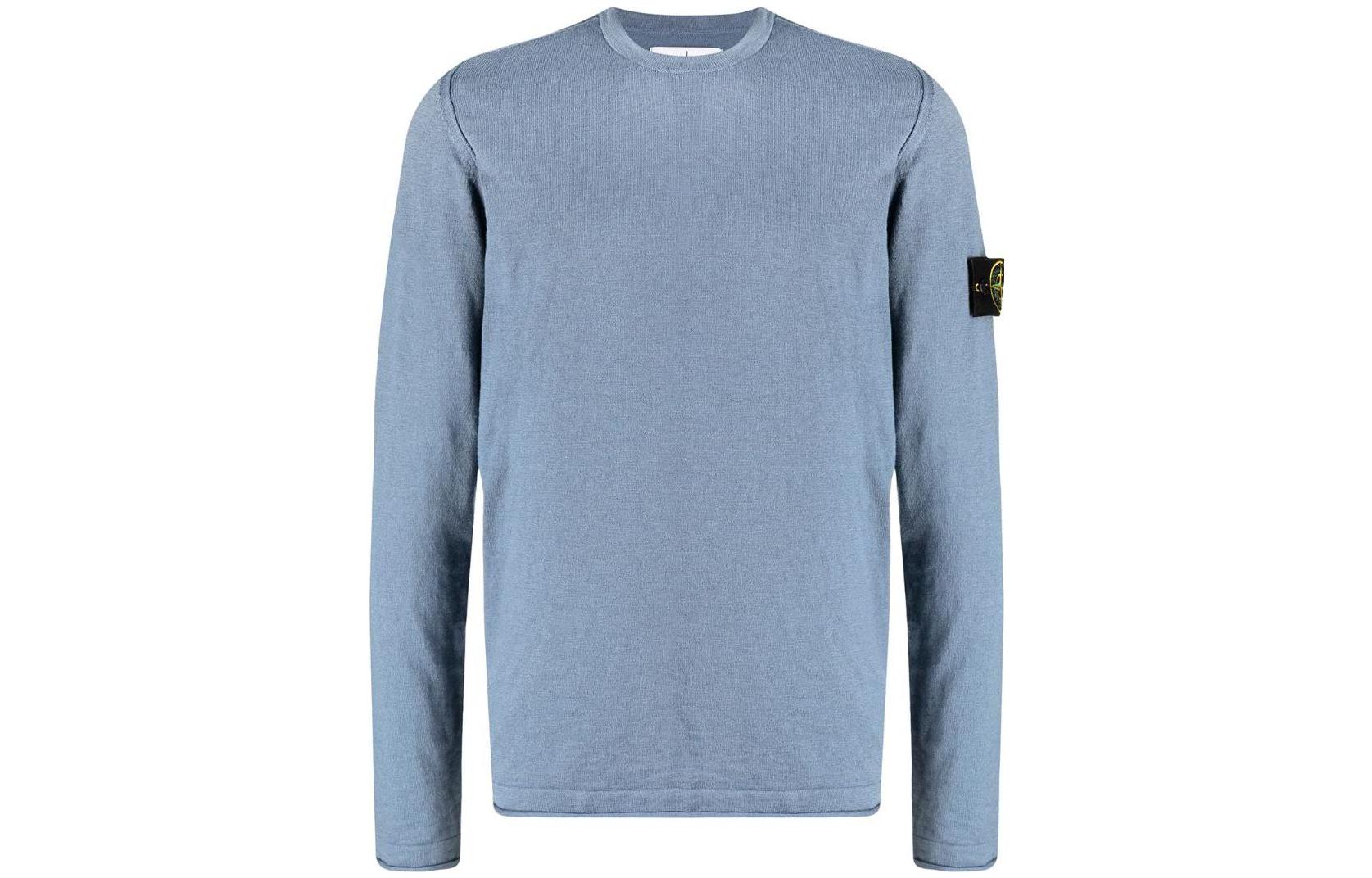 STONE ISLAND Sweaters Men's Blue Crew Neck Moderate Other