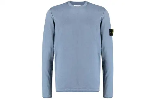 STONE ISLAND Sweaters Men's Blue Crew Neck Moderate Other