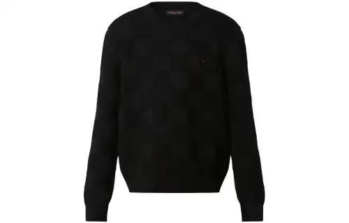 LOUIS VUITTON Damier Stitch Crewneck