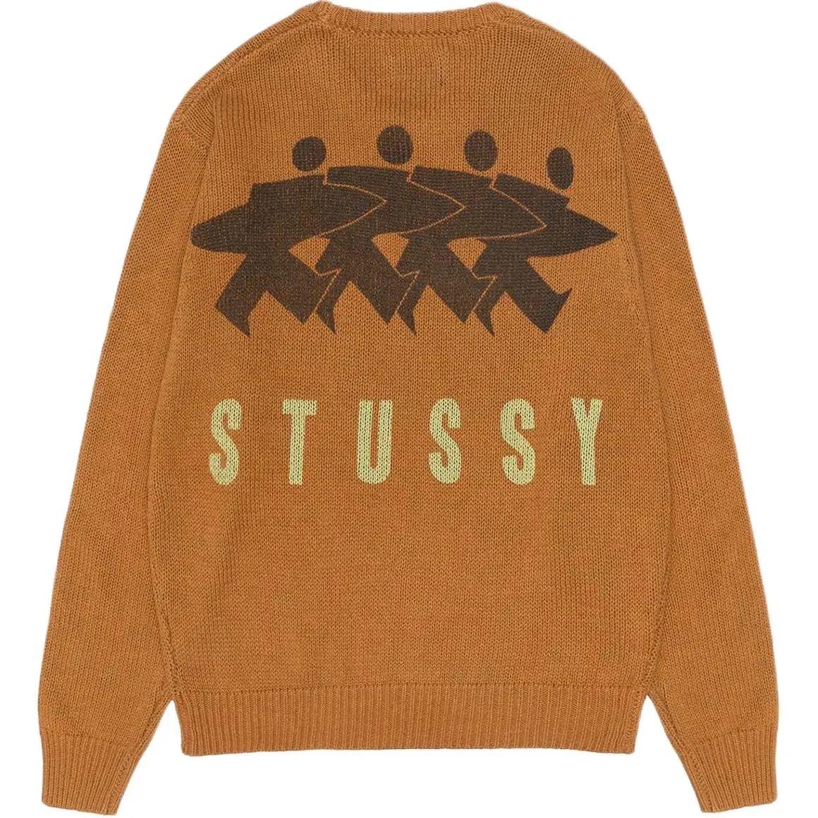 Stussy Fall 2024 SURFMAN ICON COTTON LINEN CREW Sweater Unisex