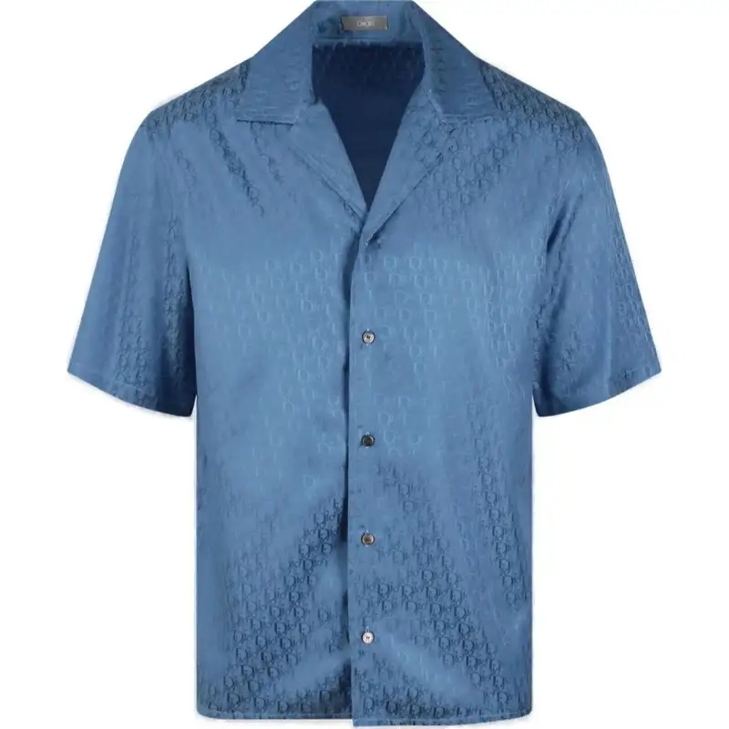 DIOR Homme All Over Logo Patterned Short Sleeved Shirt