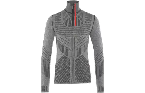 PRADA Sweaters Men's Gray Turtleneck Moderate