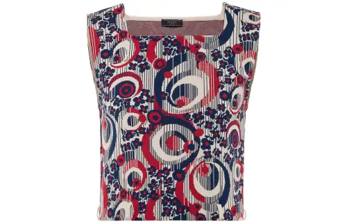 PRADA Tank Tops Men's Red Moderate Racerback