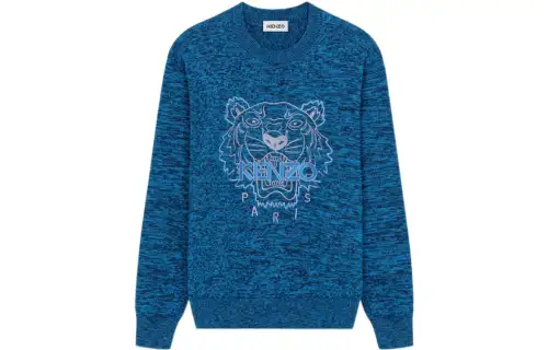 KENZO Logo Embroidered Crewneck Sweater