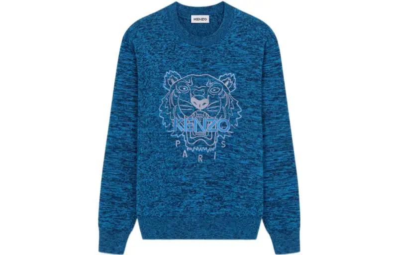 KENZO Logo Embroidered Crewneck Sweater