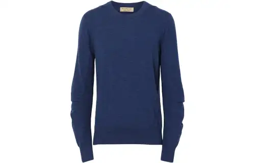 Burberry Sweaters Men's Blue Crew Neck Moderate Other