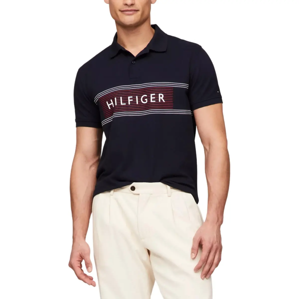 Tommy Hilfiger Polo Shirt Men's Marine Blue