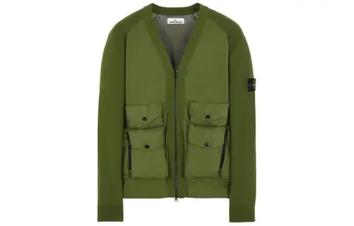 STONE ISLAND SS22 Knitwear Men's Olive Green