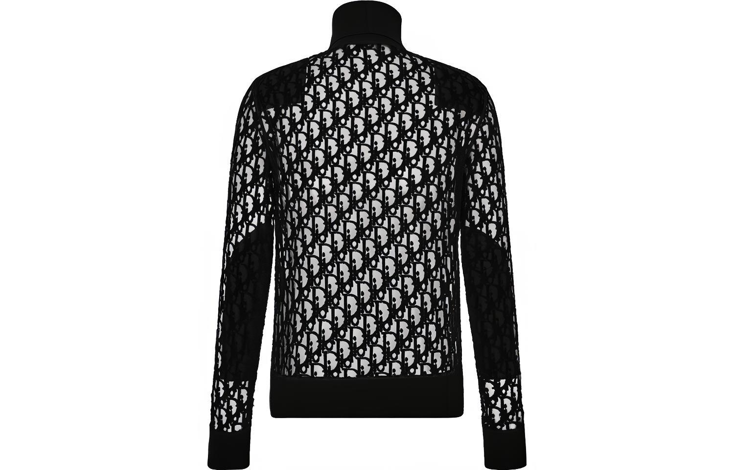 Мужской свитер Dior Logo Knit Sweater (черный)