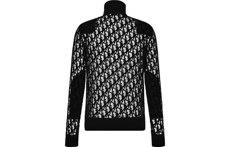 DIOR Quarterly New Products Sweaters Men's Black Turtleneck Moderate Other