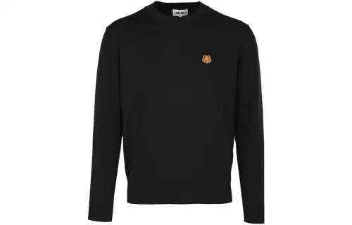 KENZO Sweaters Men's Black Crew Neck Moderate Other
