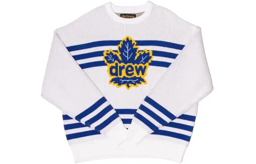 Drew house Letter Logo Series Knitwear Unisex White Crew Neck Moderate Other