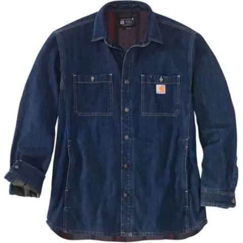 Carhartt Shirts Men's Blue Lapel Moderate Other